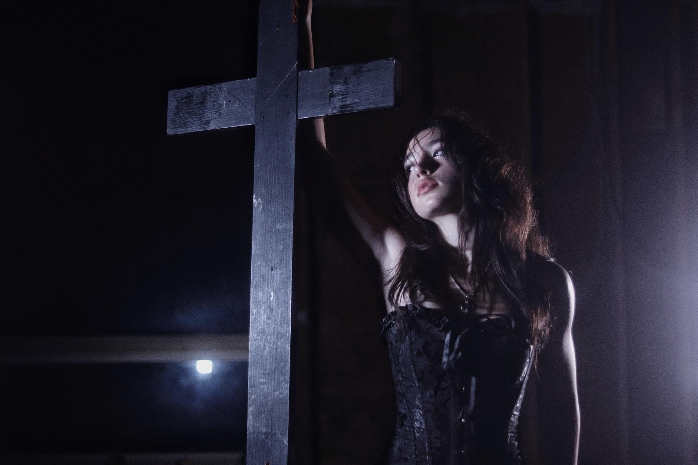 Catherine Bazizi, dark cinematic portrait