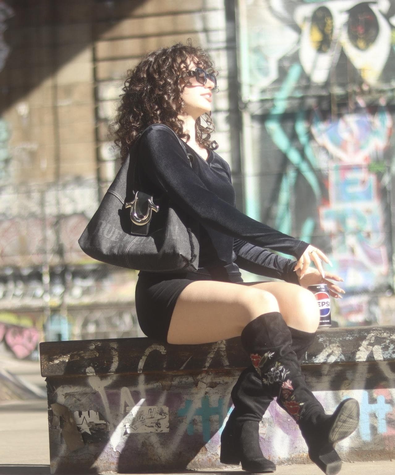 Catherine Bazizi, street editorial portrait